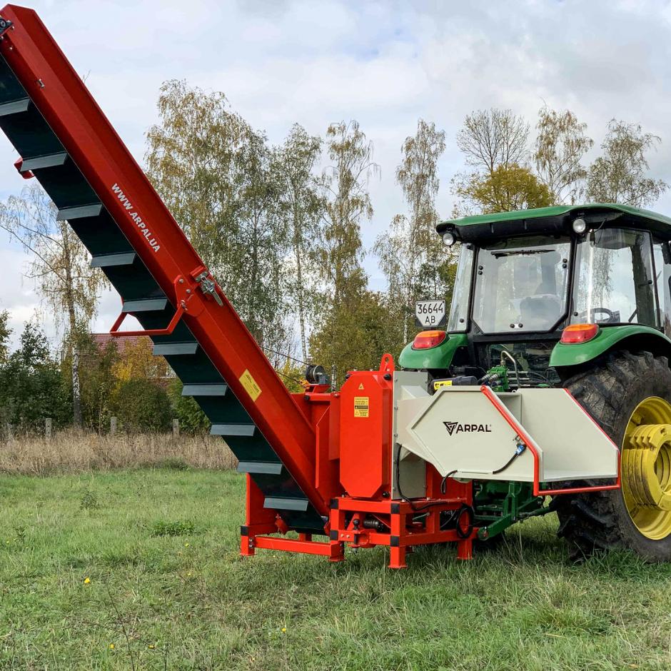 ARPAL MAX AM-200TR-K — Traktormonteret brændehugger med transportør